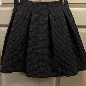 Express Steampunk Pleated Rubber Blend A-line Skirt - size small